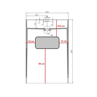 Lavabo freestanding in resina bianca stone