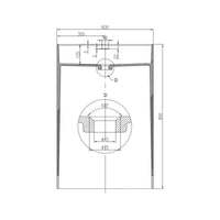Lavabo freestanding in resina bianca stone
