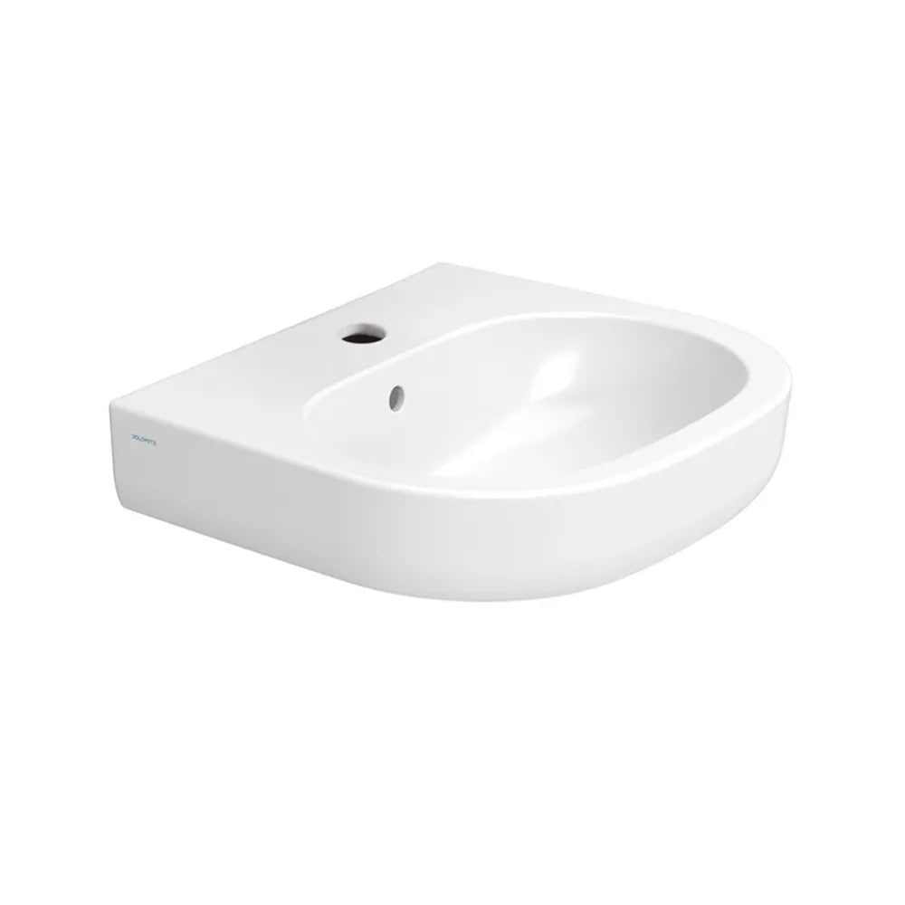 Lavabo sospeso 68x48 cm linea Mirto con troppo pieno e foro rubinetto