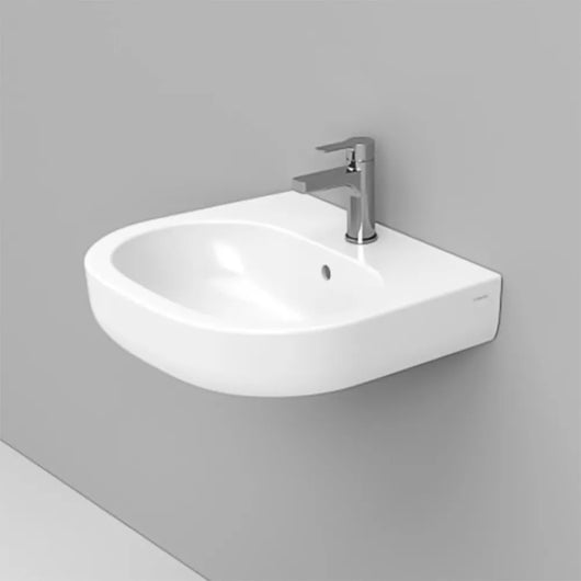 Lavabo sospeso 68x48 cm linea Mirto con troppo pieno e foro rubinetto