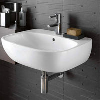 Lavabo sospeso 70 cm Geberit bianco lucido monoforo  Fantasia