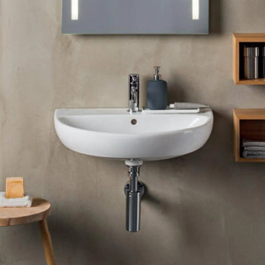Lavabo sospeso Geberit 45 cm in ceramica bianco  Selnova