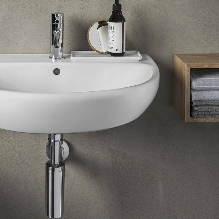 Lavabo sospeso Geberit 50 cm in ceramica bianco  Selnova