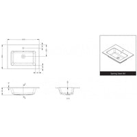 SPRING DEW RIHO lavabo 60,5x46 x1,5 cm marmo