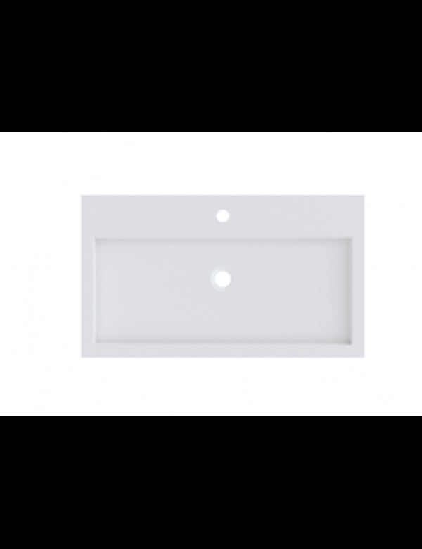 SPRING VOW RIHO lavabo 100x40x8 cm in marmo composito