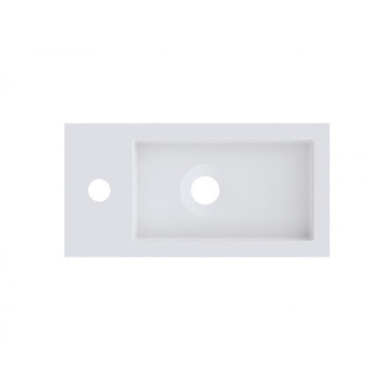 SPRING VOW RIHO lavabo 40x20x8 cm in marmo composito