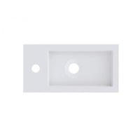 SPRING VOW RIHO lavabo 40x20x8 cm in marmo composito