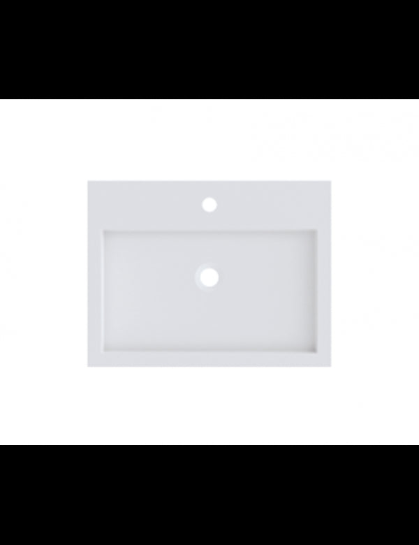 SPRING VOW RIHO lavabo 60x40x8 cm in marmo composito