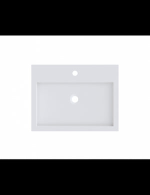 SPRING VOW RIHO lavabo 60x46x8 cm in marmo composito