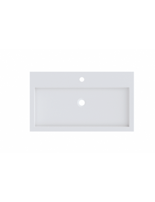 SPRING VOW RIHO lavabo 80x40x8 cm in marmo composito