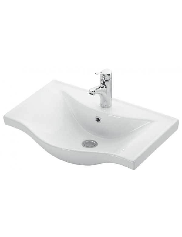 Lavabo sospeso BASIC rettangolare 65x45x17,5 cm