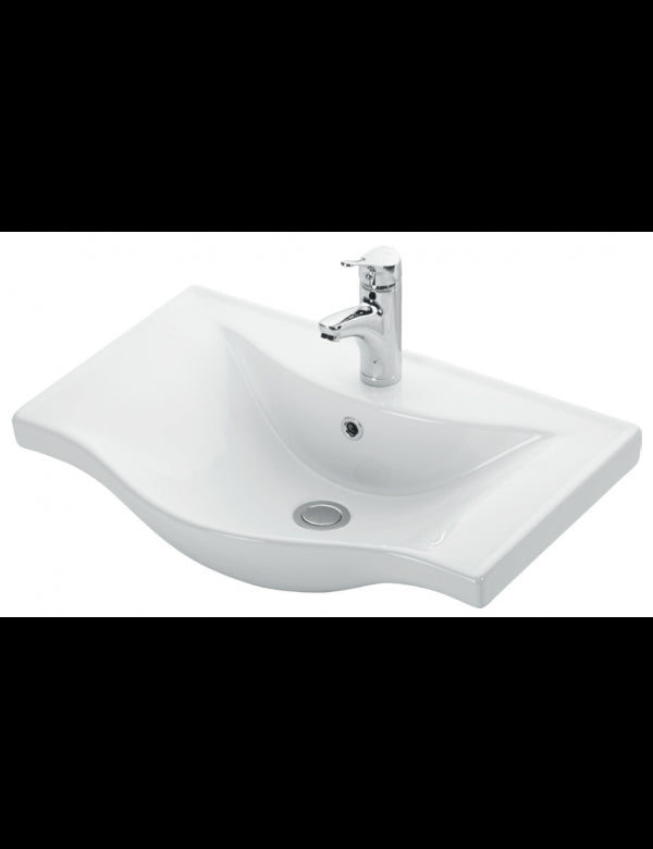 Lavabo sospeso BASIC rettangolare 65x45x17,5 cm