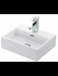 DAPHNE lavabo rettangolare sospeso 43x36x14 cm