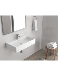 DAPHNE lavabo rettangolare sospeso 60x42x13 cm