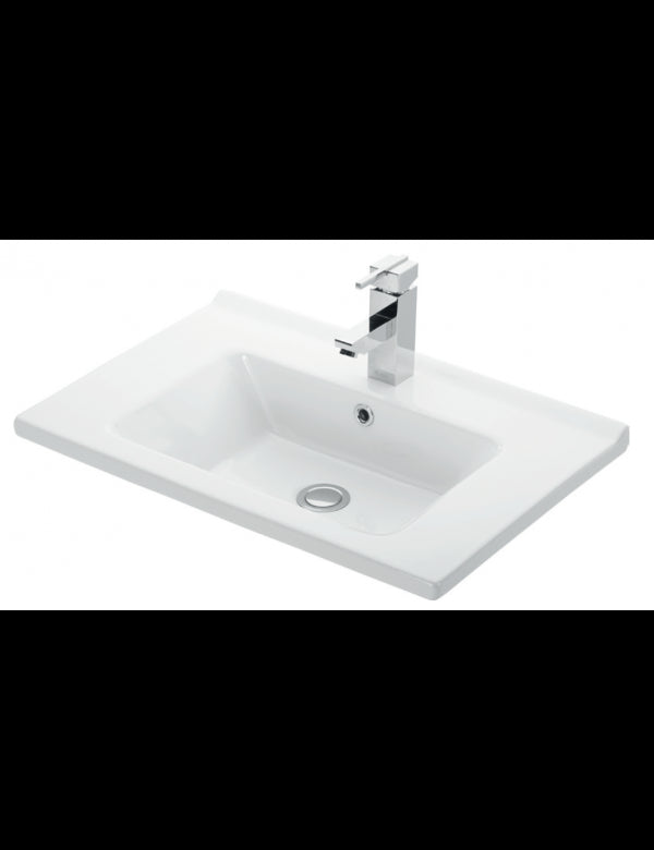 ETNA lavabo rettangolare sospeso 65x45x16,5 cm in porcellana