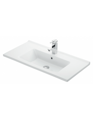 ETNA lavabo rettangolare sospeso 85x45x16,5 cm in porcellana
