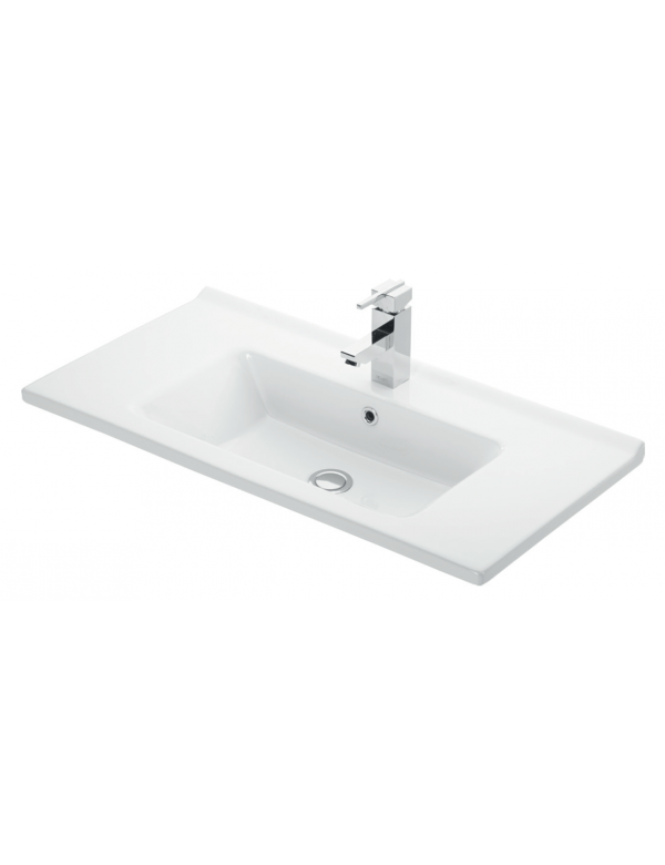 ETNA lavabo rettangolare sospeso 85x45x16,5 cm in porcellana
