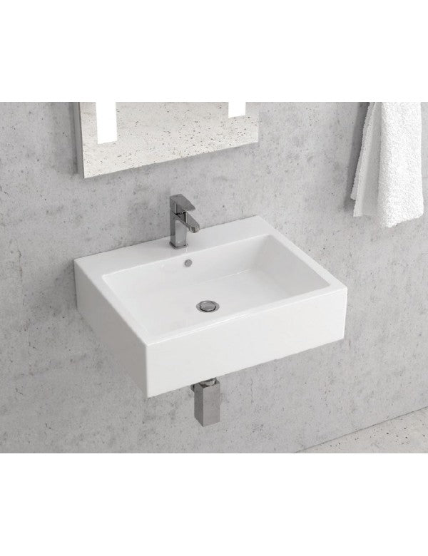 Lavabo sospeso MANJA rettangolare 56x45x15,5 cm