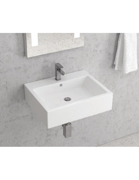 Lavabo sospeso MANJA rettangolare 56x45x15,5 cm