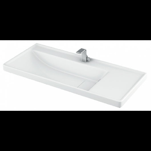 Lavabo sospeso QUATTRO rettangolare 100x45x19 cm