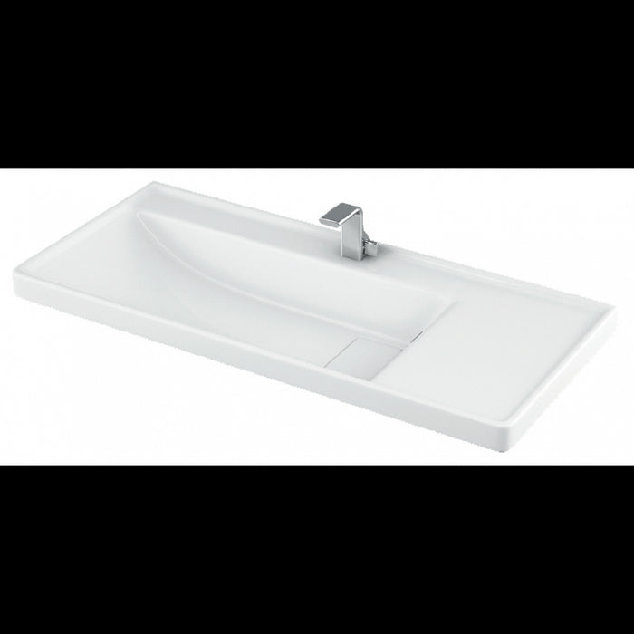 Lavabo sospeso QUATTRO rettangolare 100x45x19 cm