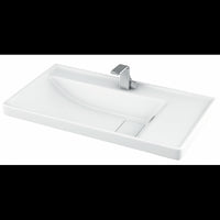 Lavabo sospeso QUATTRO rettangolare 80x45x19 cm