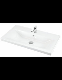 SAVA lavabo rettangolare sospeso 100x46x16,5 cm