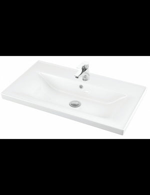 SAVA lavabo rettangolare sospeso 100x46x16,5 cm