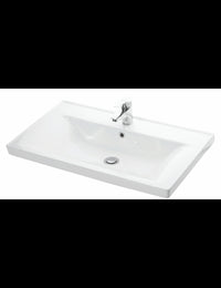 Lavabo rettangolare SAVA sospeso 80x46x16,5 cm