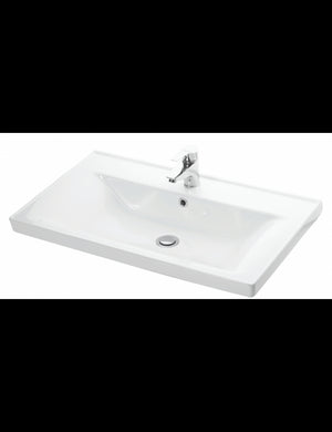 Lavabo rettangolare SAVA sospeso 80x46x16,5 cm