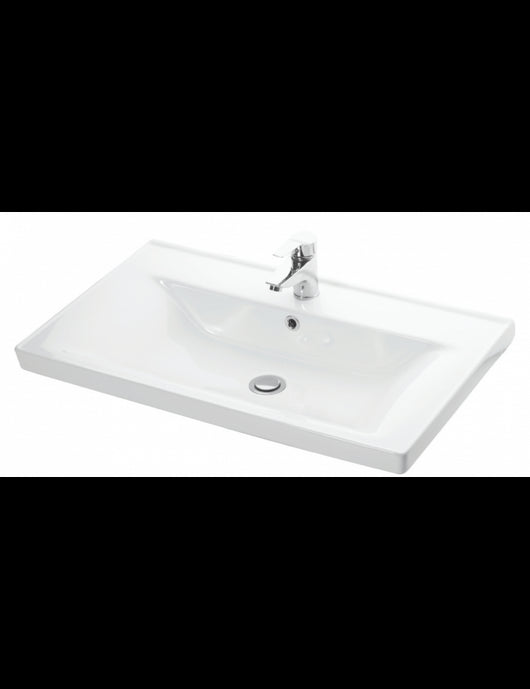 Lavabo rettangolare SAVA sospeso 80x46x16,5 cm