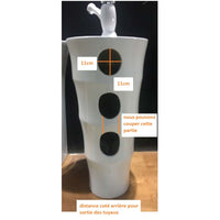 HOTEL pattumiera doccia in acciaio lucido / 5L