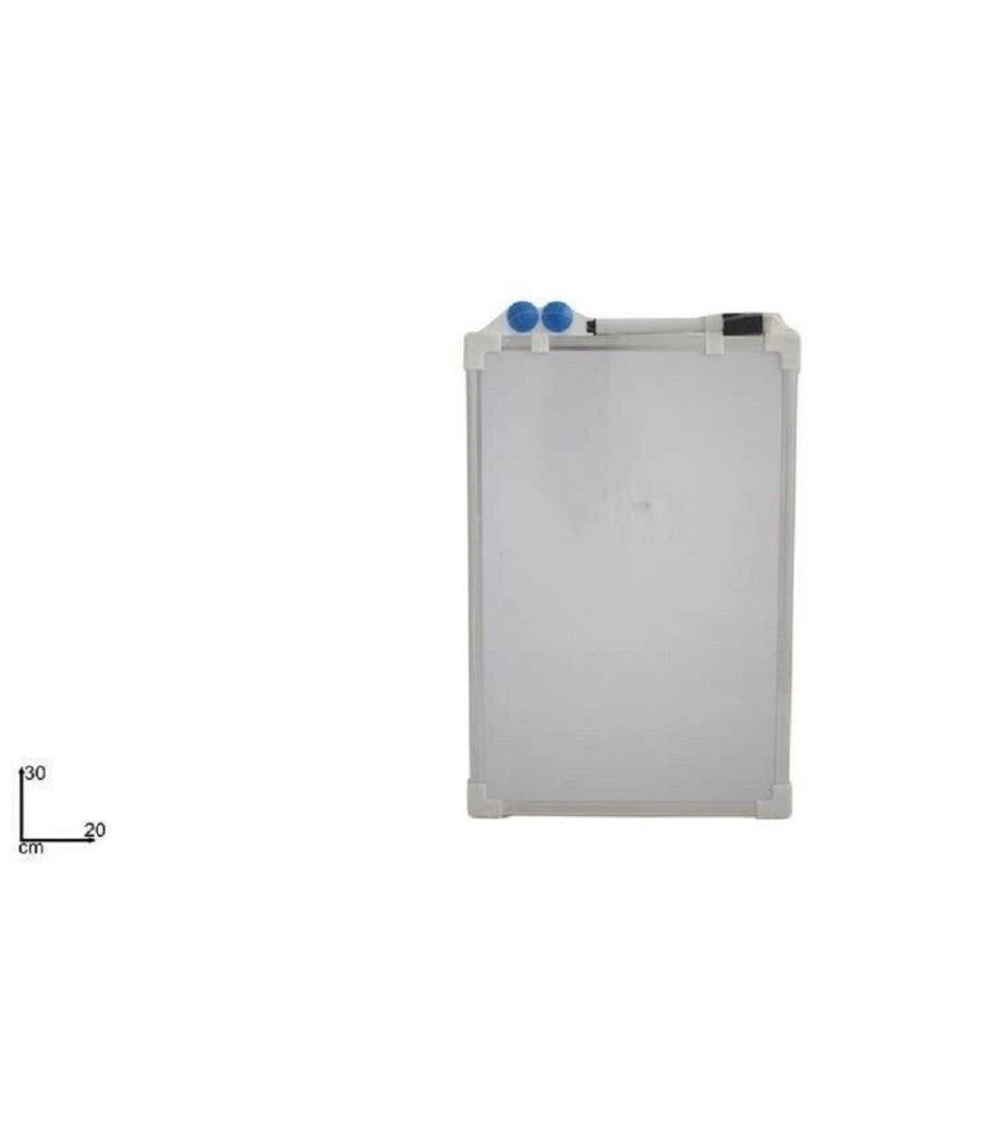 Lavagna Bacheca Magnetica Bordo Alluminio Con Magneti Penna Piccola 30 X 20 Cm         