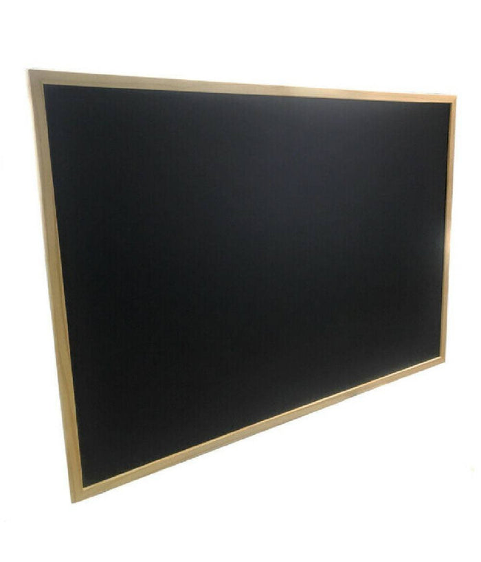 Lavagna Con Cornice In Legno Scrivibile Con Gessetti Gioco Bambini 50x70 Cm         