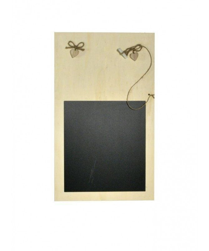 Lavagna in balsa con cuori