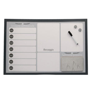 Lavagna magnetica agenda con sughero e pennarello cm 60x40x1,5