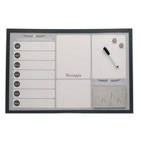 Lavagna magnetica agenda con sughero e pennarello cm 60x40x1,5