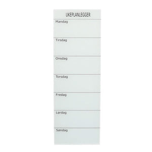 Lavagna vetro settimana con pennarello cm 20x60x0,5