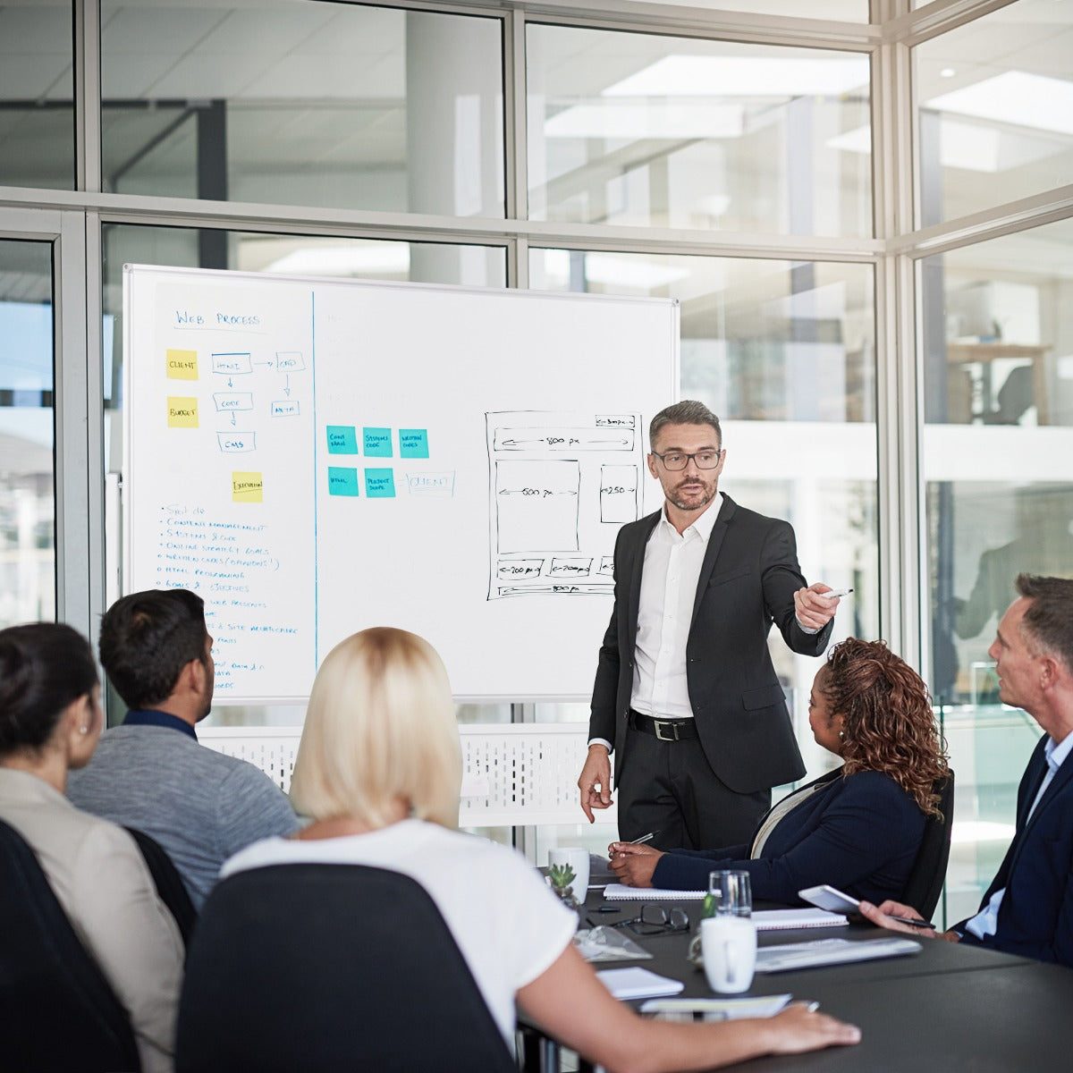 Lavagna mobile da 120x90cm con supporto pannello e accessori, Lavagna a 2 lati da pavimento per casa ufficio aula Biacno-Lavagne