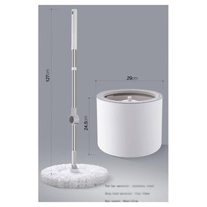 Trade Shop - Lavapavimenti Casa Secchio Per Testa Mocio In Microfibra Rotante Attrezzi Per Pulizia -