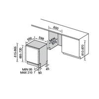 Lavastoviglie incasso Master Kitchen MKDWFI6512ES 12 coperti classe E