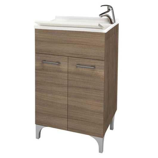 Lavatoio 2 ante da cm 50x50 colore rovere fumo - HDcasa