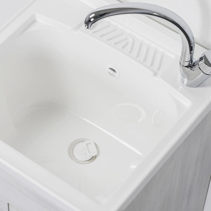 Lavatoio 2 ante da cm 60x50 colore rovere bianco