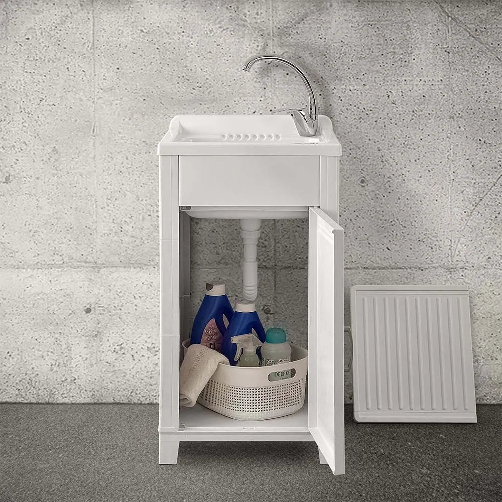 Lavatoio da esterno 45x50 con vasca e asse lavapanni in kit montaggio