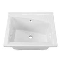 Lavatoio in ceramica 75x61 cm ad incasso per mobile modello Revine