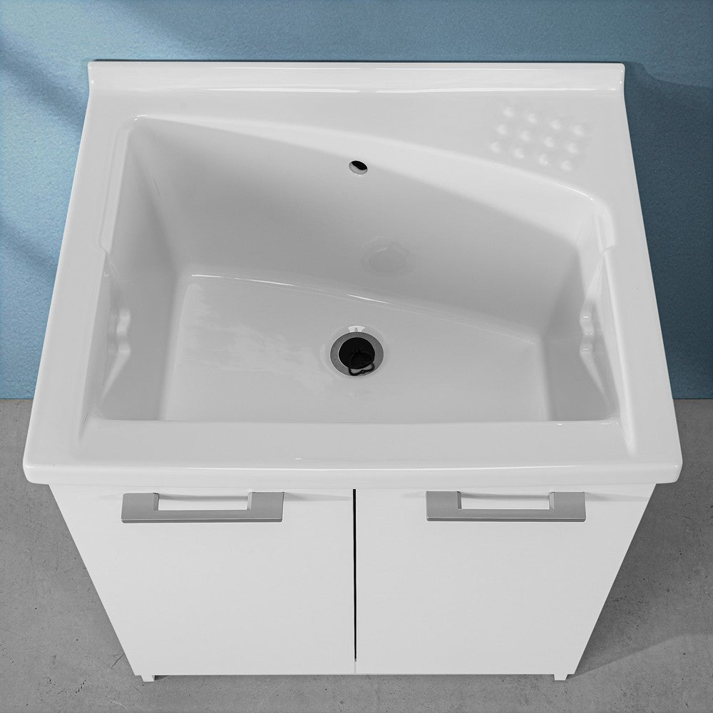 Lavatoio in ceramica 75x61 cm ad incasso per mobile modello Revine