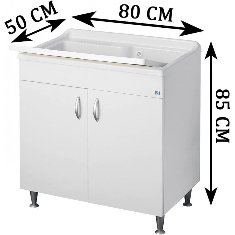 Lavatoio Negrari ECO 6010 spessore 18 mm vasca in PP 45x50 cm