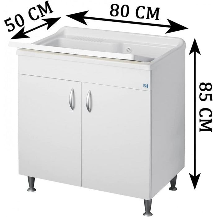 Lavatoio Negrari ECO 6010 spessore 18 mm vasca in PP 45x50 cm