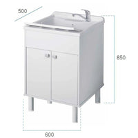 Lavatoio Negrari per interno/esterno 9052K vasca in PP 60x50 h 85 cm