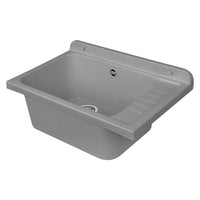 Lavatoio Pilozzo a muro 58x38 cm in polipropilene Grigio Mod. 2051FGSCAT